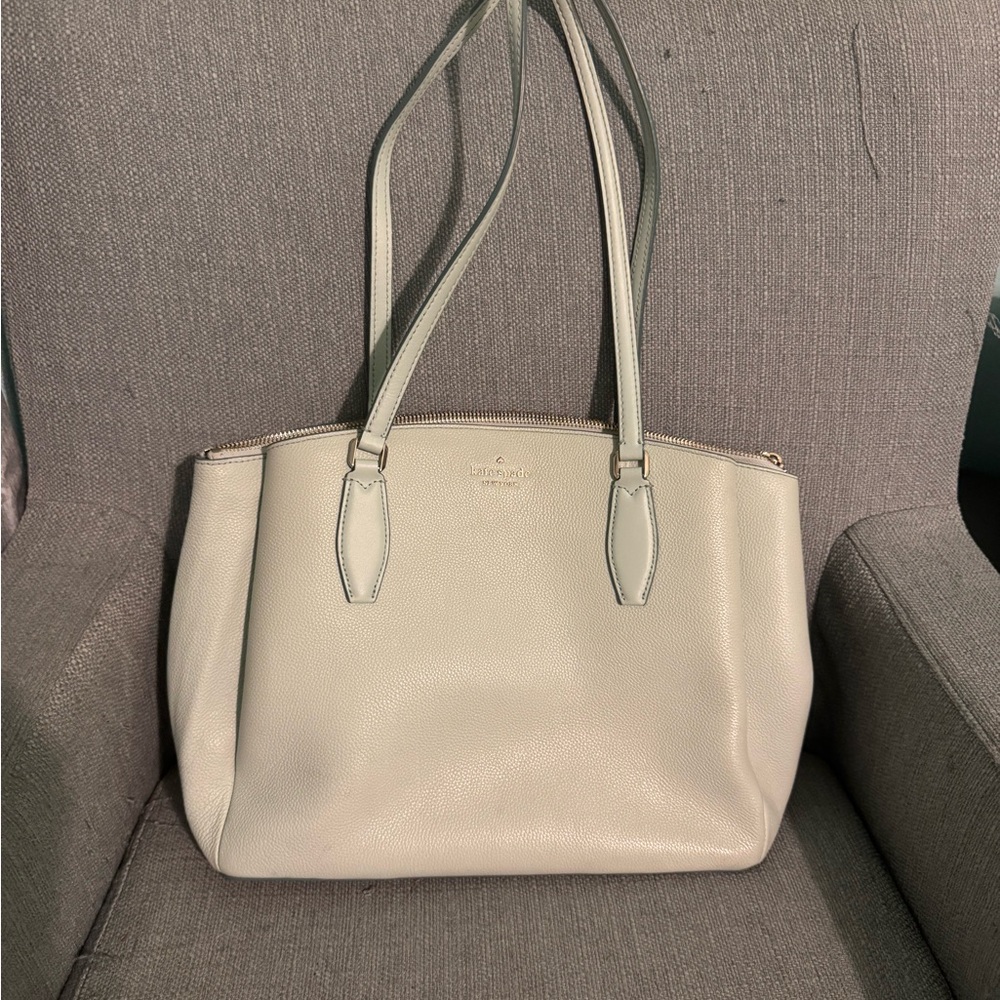 Kate Spade Mint Leather Tote Bag